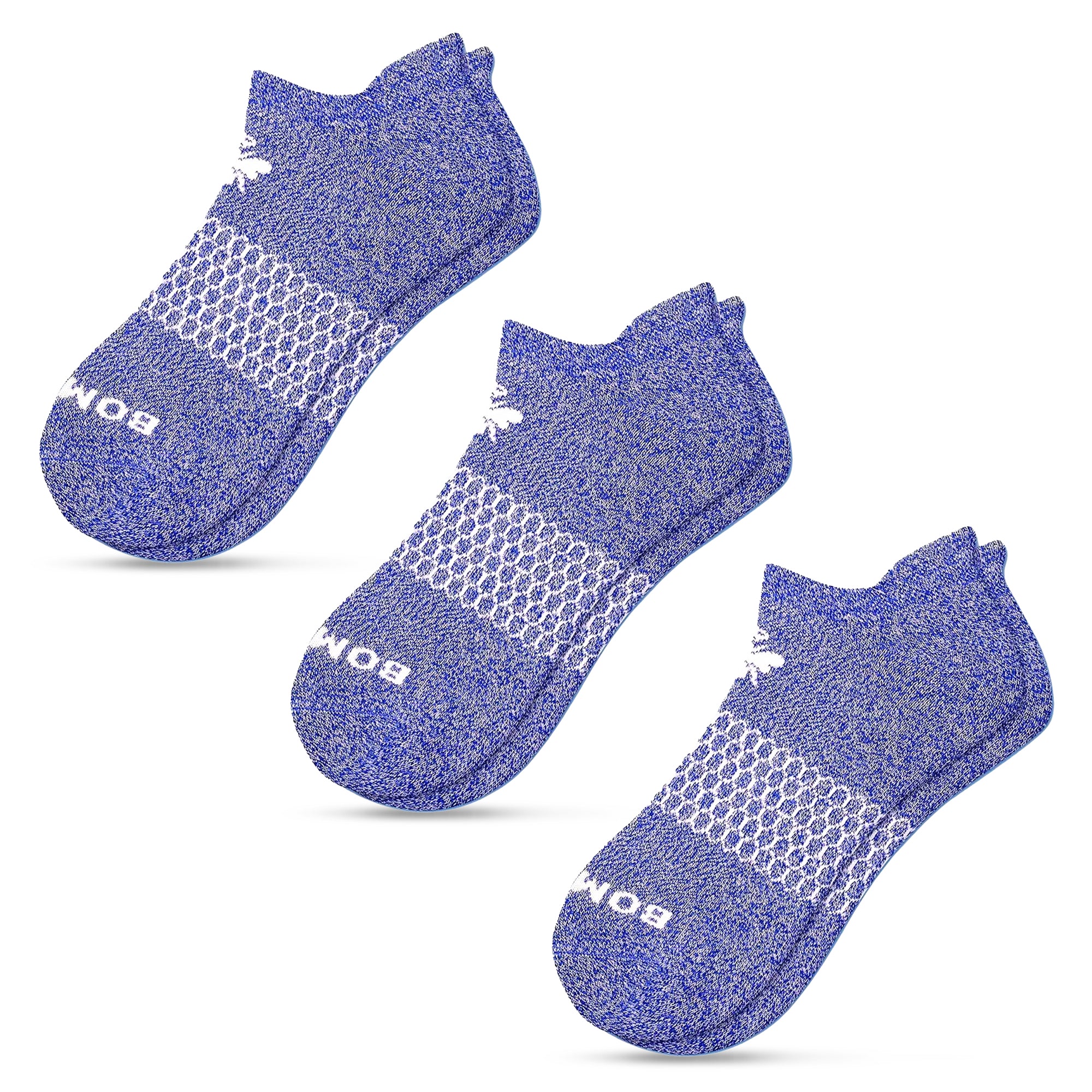 Unisex Violet Marl Ankle Socks – Arch Support | Seamless, Moisture-Wicking | 1 Pair