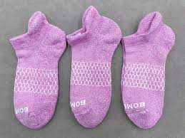 Women’s Ankle Socks 3-Pack – Marled Fuchsia | Cushioned, No-Show Performance Socks for Running, Yoga & Daily Wear