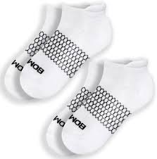 Bomba original Women White/ Black  Athletic Ankle Socks 3-pack