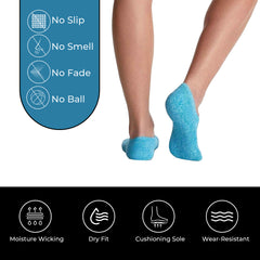 Bright Ankle Socks 4-Pack – Multi-Color Cushioned Comfort for Kids & Adults
