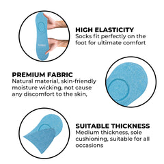Bright Ankle Socks 4-Pack – Multi-Color Cushioned Comfort for Kids & Adults