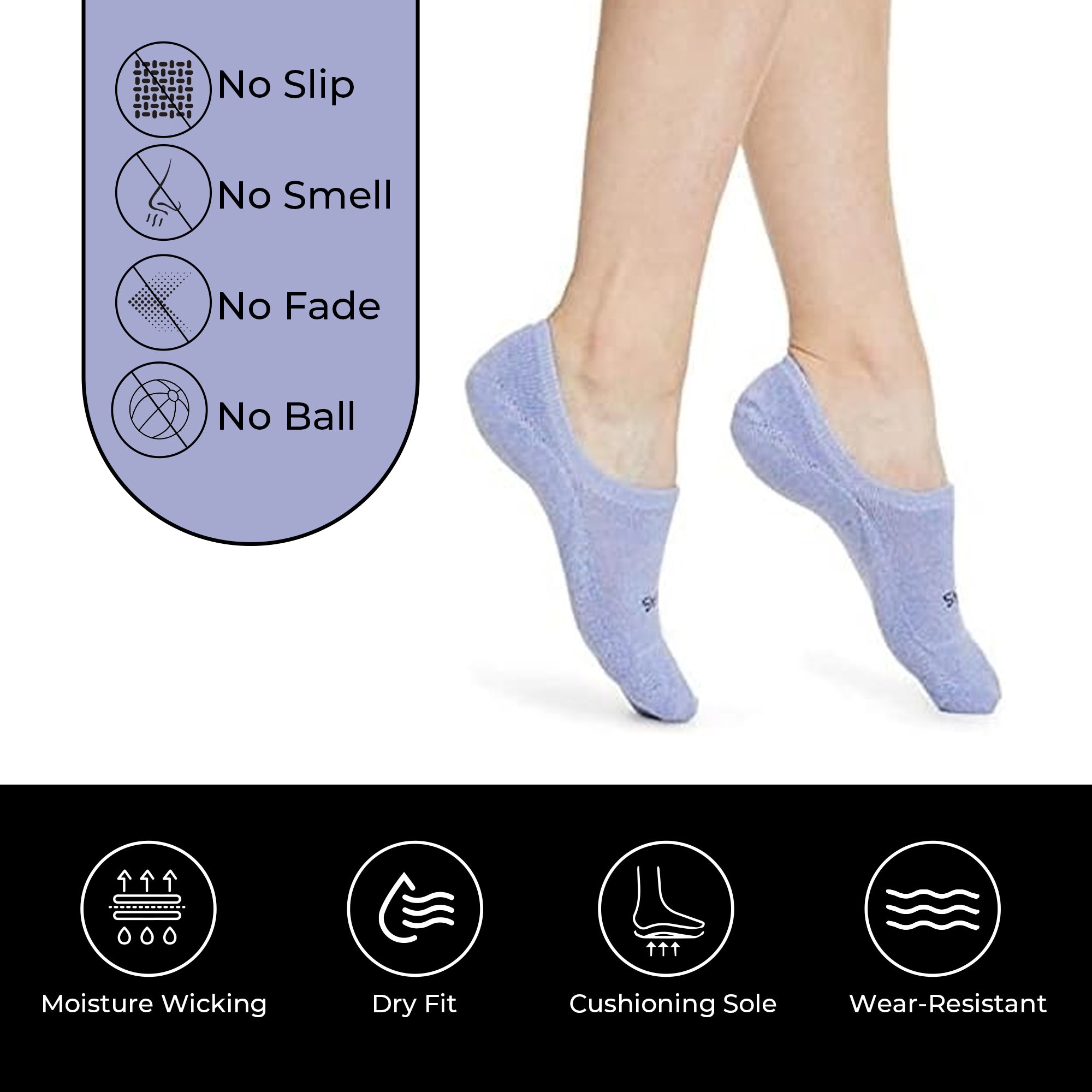 Bright Ankle Socks 4-Pack – Multi-Color Cushioned Comfort for Kids & Adults
