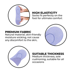 Bright Ankle Socks 4-Pack – Multi-Color Cushioned Comfort for Kids & Adults