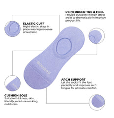 Bright Ankle Socks 4-Pack – Multi-Color Cushioned Comfort for Kids & Adults