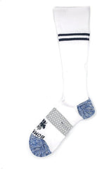 **3-Pack High Compression Knee Socks (White) – Unisex Supportive, Moisture-Wicking, Blister-Free Fit**