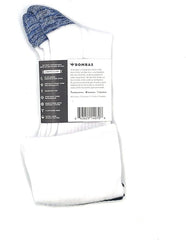 **3-Pack High Compression Knee Socks (White) – Unisex Supportive, Moisture-Wicking, Blister-Free Fit**