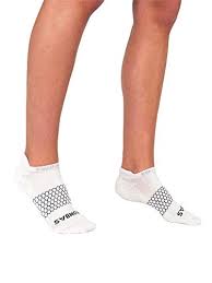 Bomba original Women White/ Black  Athletic Ankle Socks 3-pack